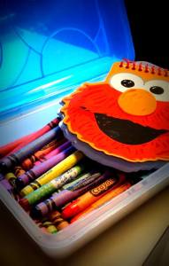 Crayons and Notepad