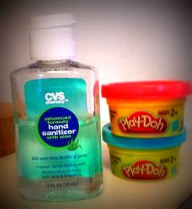 PlayDoh and Hand Sanitizer